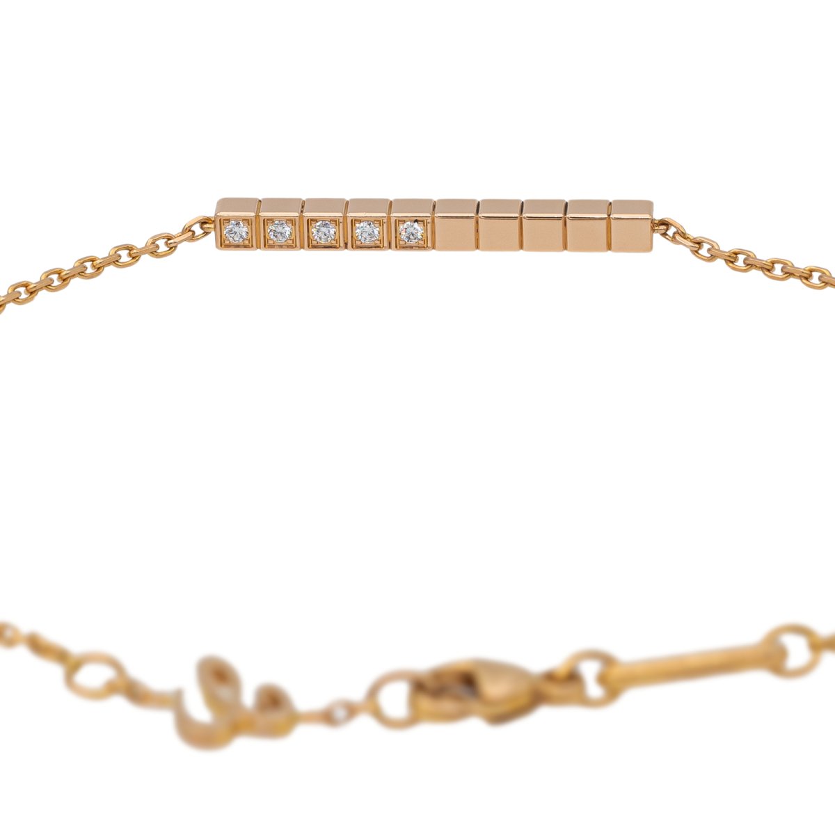 Bracelet CHOPARD Ice Cube en or rose et diamant - Castafiore