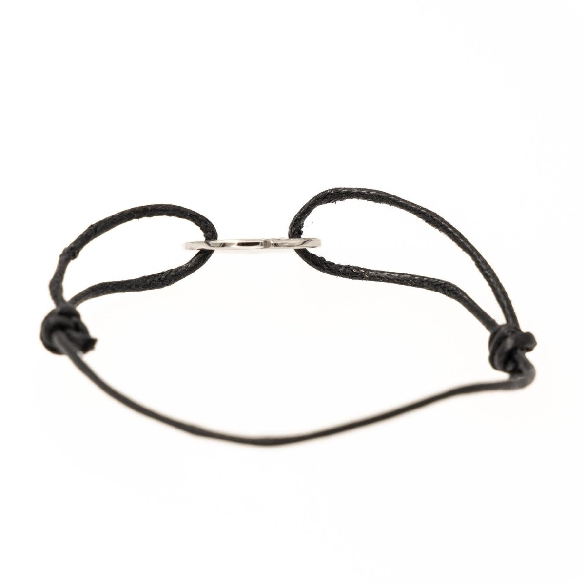 Bracelet Cordon DINH VAN "Seventies" en or blanc et diamant - Castafiore