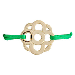 Bracelet cordon motif or jaune. - Castafiore