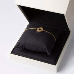 Bracelet DE BEERS "Talisman", en or jaune et diamants - Castafiore