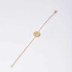 Bracelet DE BEERS "Talisman", en or jaune et diamants - Castafiore