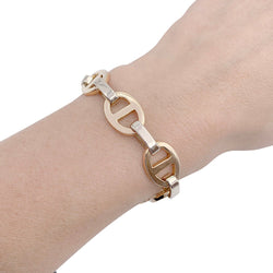 Bracelet deux ors maille marine - Castafiore