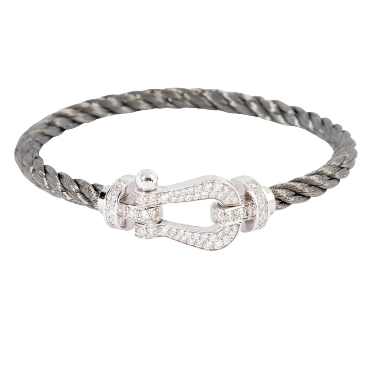 Bracelet diamant et acier force 10 de Fred GM - Castafiore