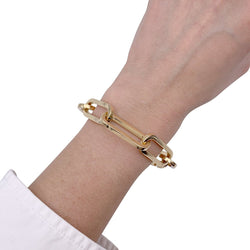 Bracelet DINH VAN "Maillon" en or jaune - Castafiore