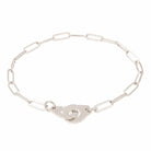 Bracelet DINH VAN "Menottes" en or blanc - Castafiore