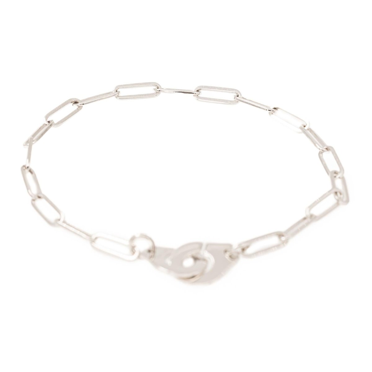 Bracelet DINH VAN "Menottes" en or blanc - Castafiore