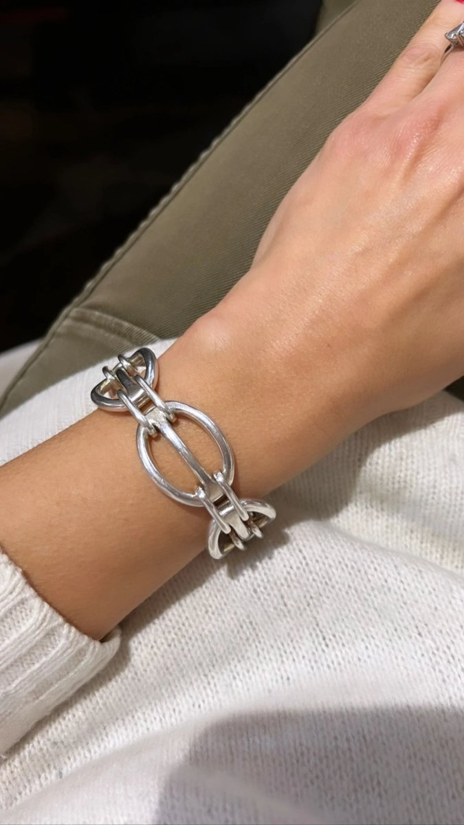 Bracelet en argent de la maison Hermès - Castafiore