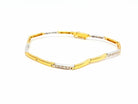 Bracelet en or 2 ors et diamants - Castafiore