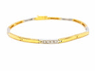 Bracelet en or 2 ors et diamants - Castafiore