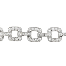 Bracelet en or blanc, diamants taille ancienne - Castafiore