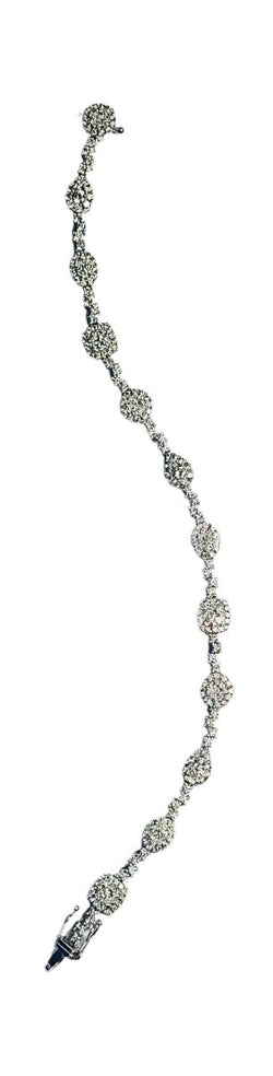 Bracelet en or blanc et diamants - Castafiore