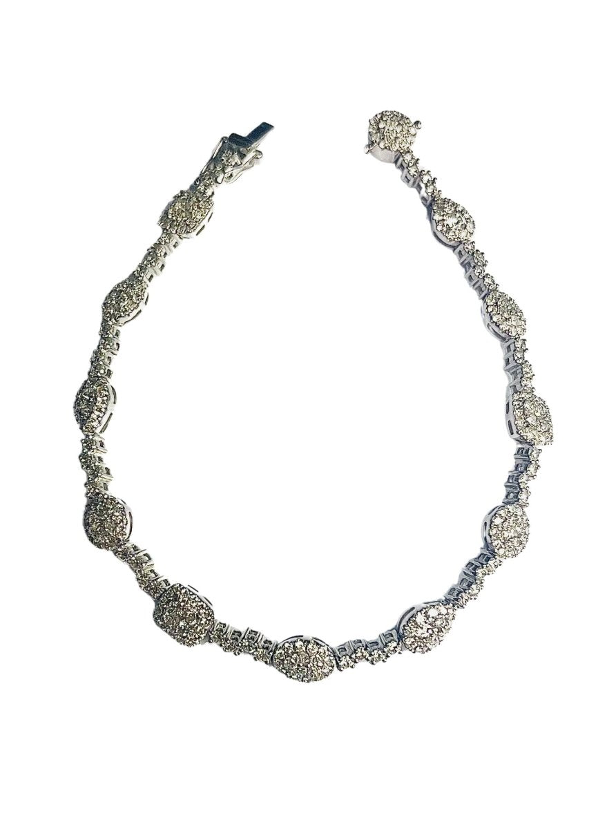 Bracelet en or blanc et diamants - Castafiore
