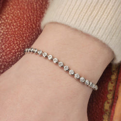 Bracelet en or blanc et diamants - Castafiore