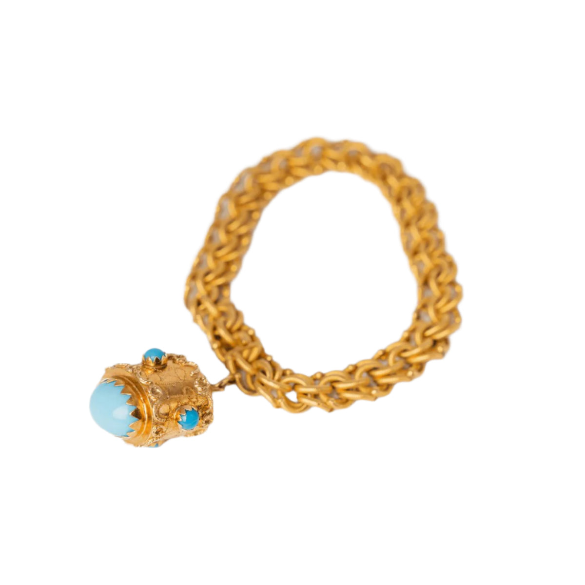 Bracelet en or jaune avec breloque vénitienne - Castafiore