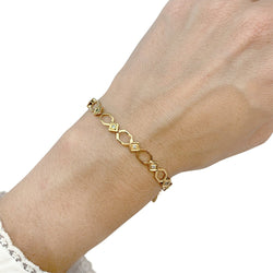 Bracelet en or jaune, diamants - Castafiore