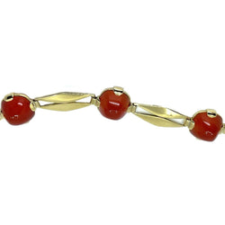 Bracelet en or jaune et cornaline - Castafiore