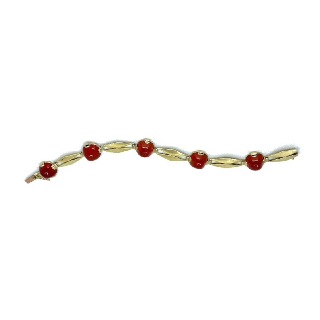 Bracelet en or jaune et cornaline - Castafiore
