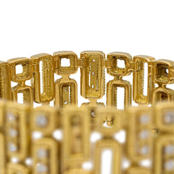 Bracelet en or jaune et diamant - Castafiore