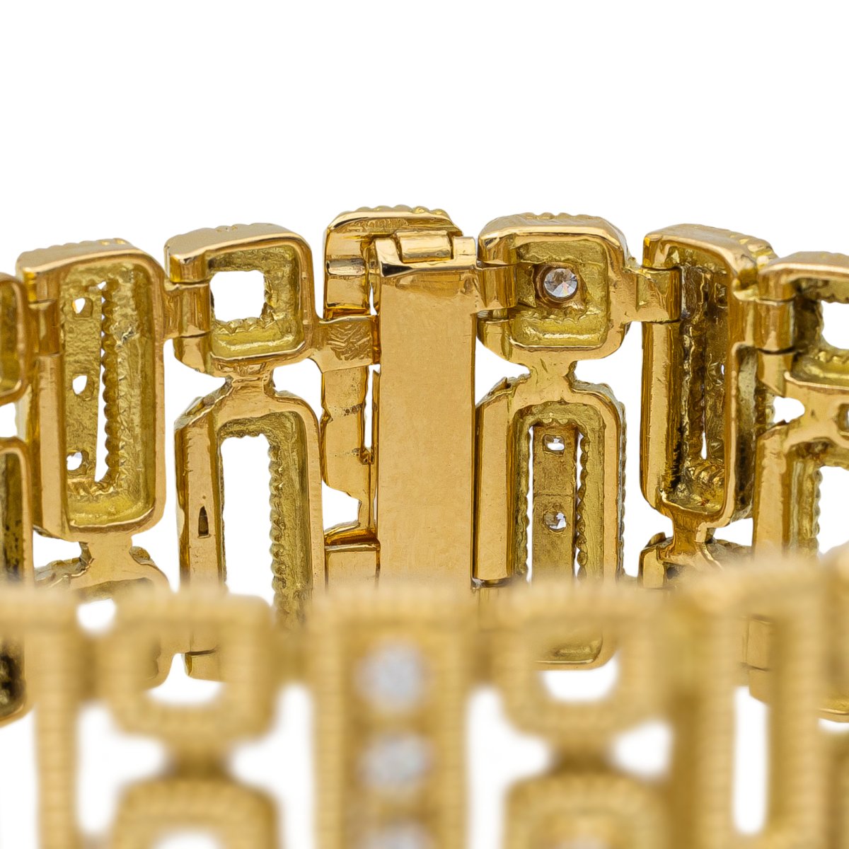 Bracelet en or jaune et diamant - Castafiore