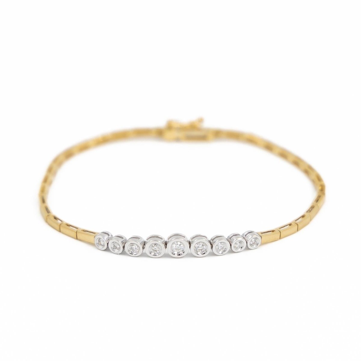 Bracelet en or jaune et diamants - Castafiore