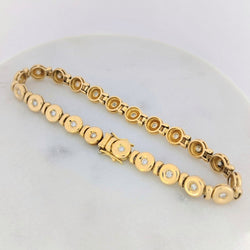 Bracelet en or jaune et diamants - Castafiore