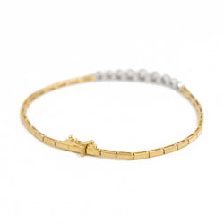 Bracelet en or jaune et diamants - Castafiore
