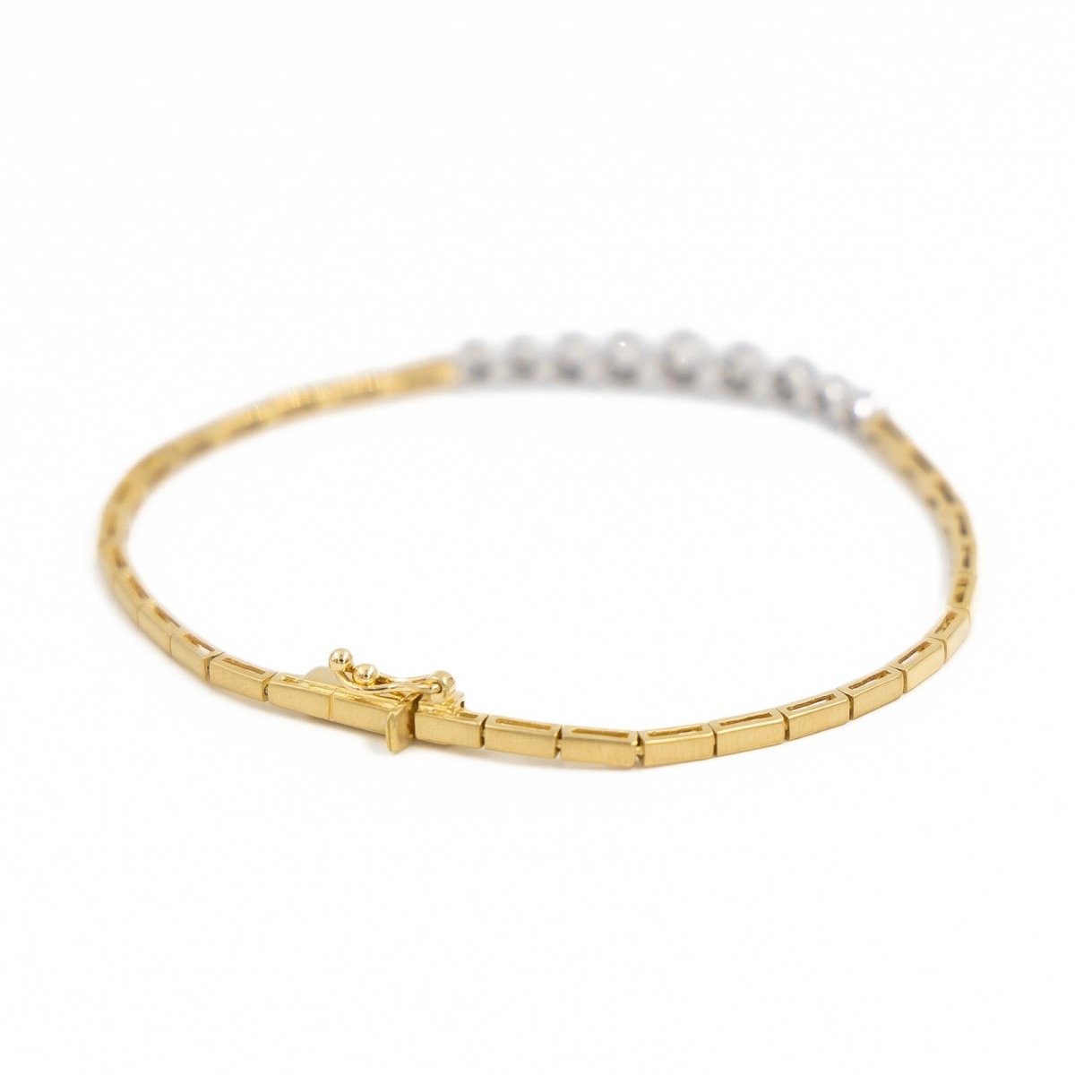Bracelet en or jaune et diamants - Castafiore