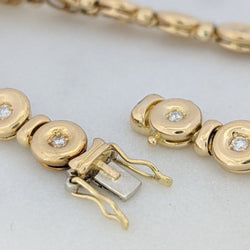 Bracelet en or jaune et diamants - Castafiore