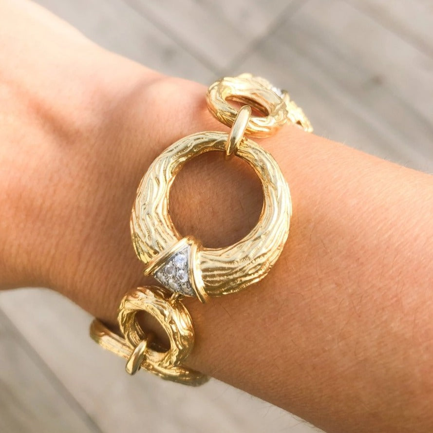 Bracelet en or jaune et diamants de la maison Boucheron - Castafiore