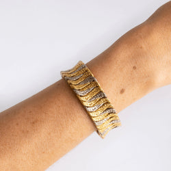 Bracelet en or jaune et gris G. LENFANT - Castafiore