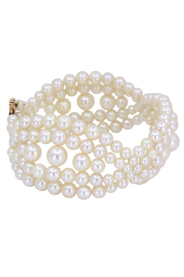 Bracelet en or jaune et perles de culture - Castafiore