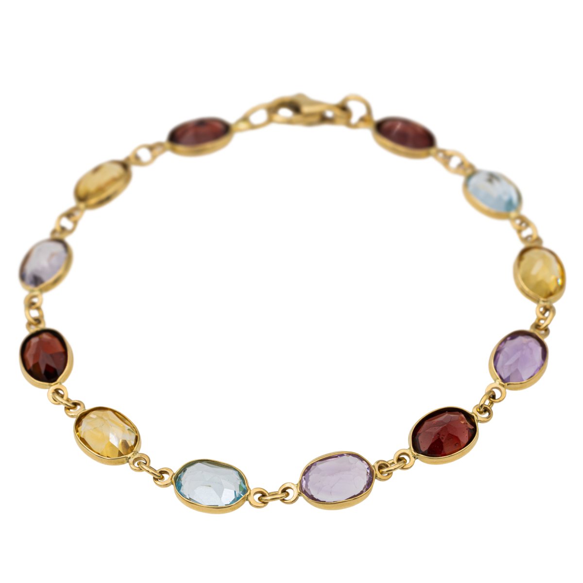 Bracelet en or jaune et pierres fines. - Castafiore