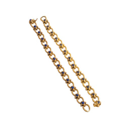 Bracelet en or jaune et saphirs - Castafiore