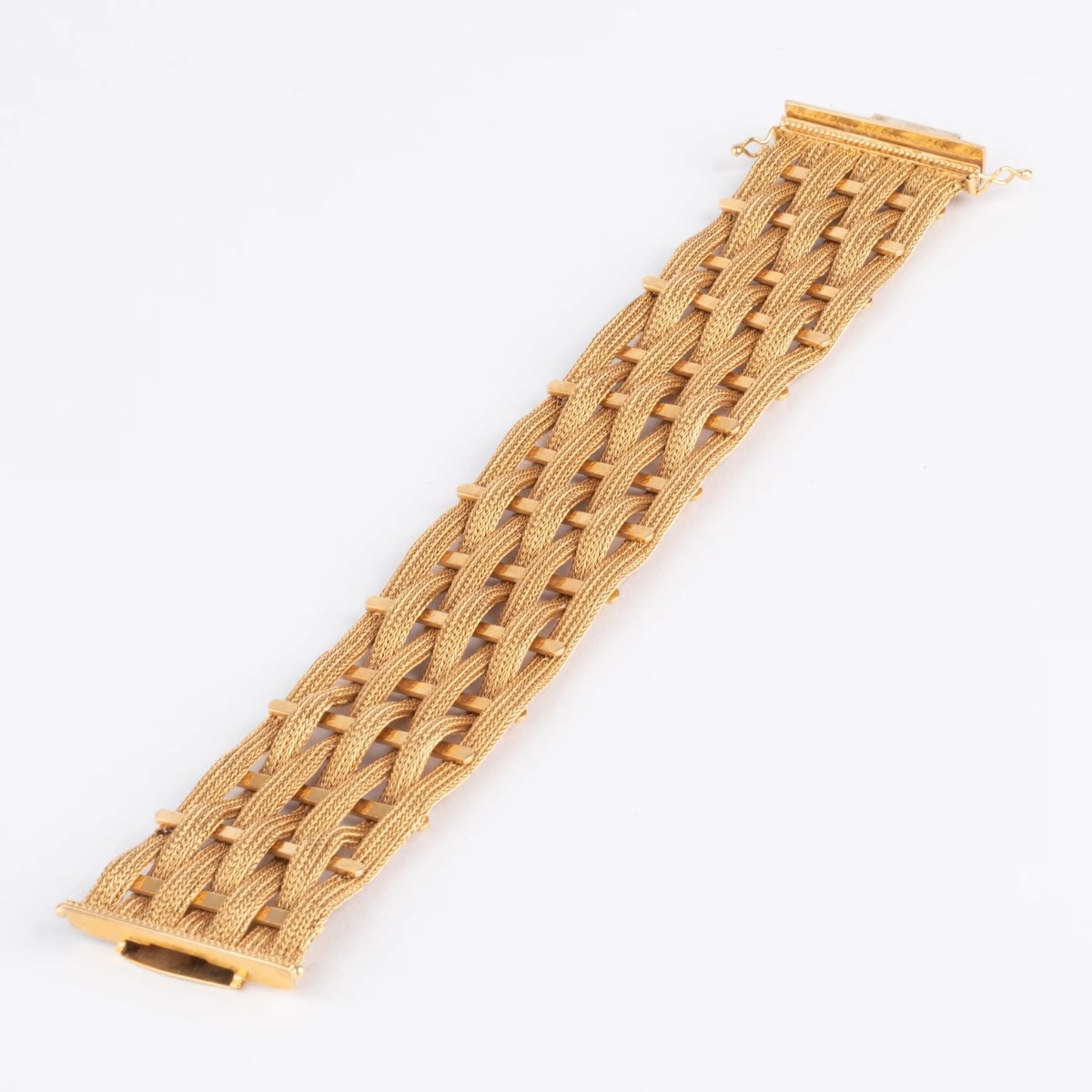 Bracelet en or jaune tissé - Castafiore