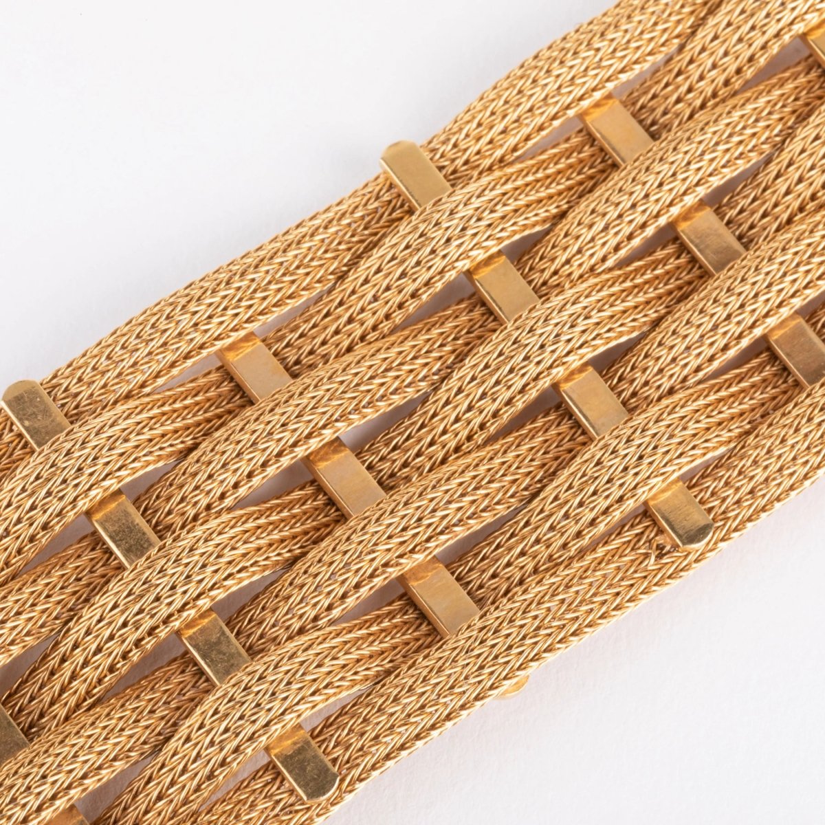 Bracelet en or jaune tissé - Castafiore