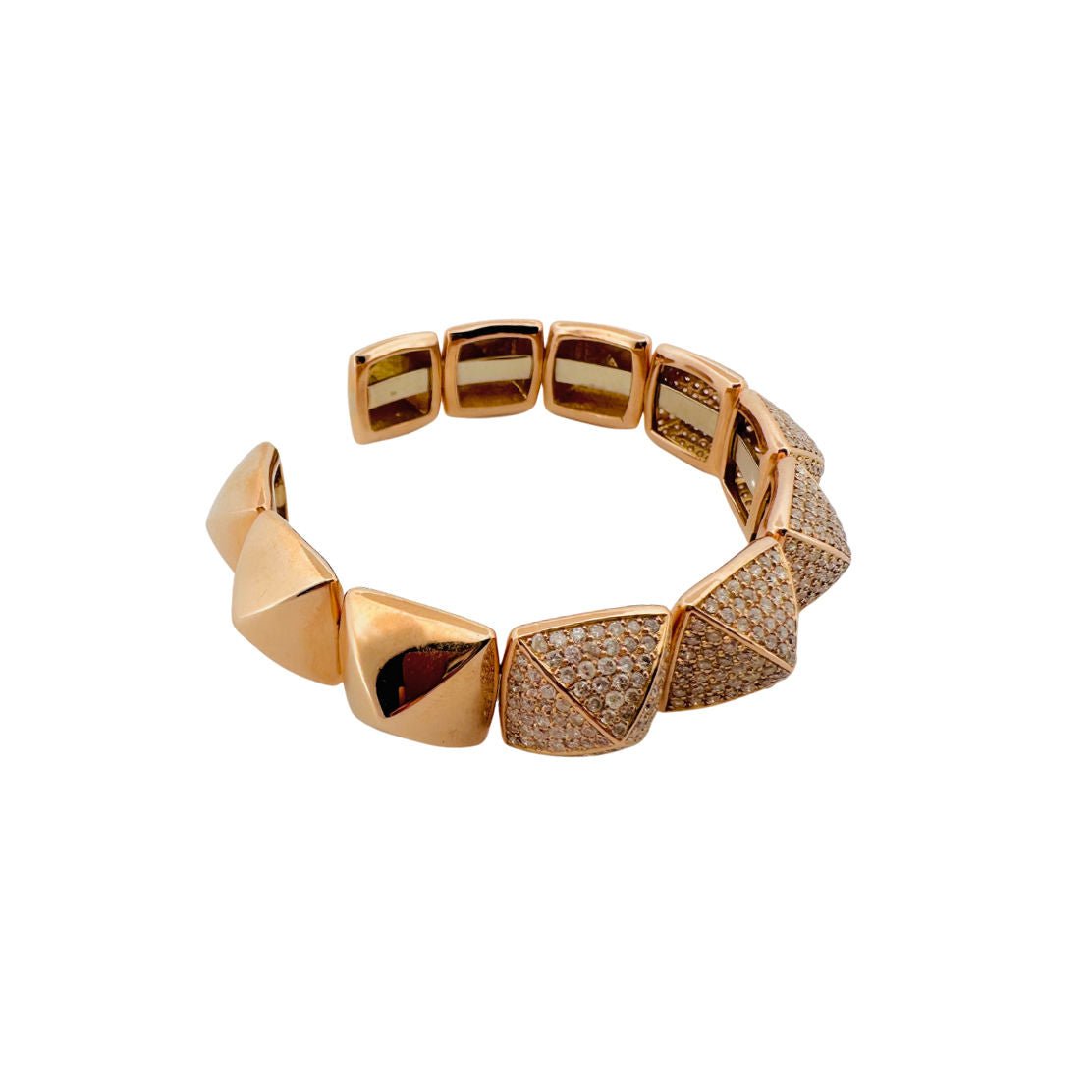 Bracelet en or rose et brillants - Castafiore