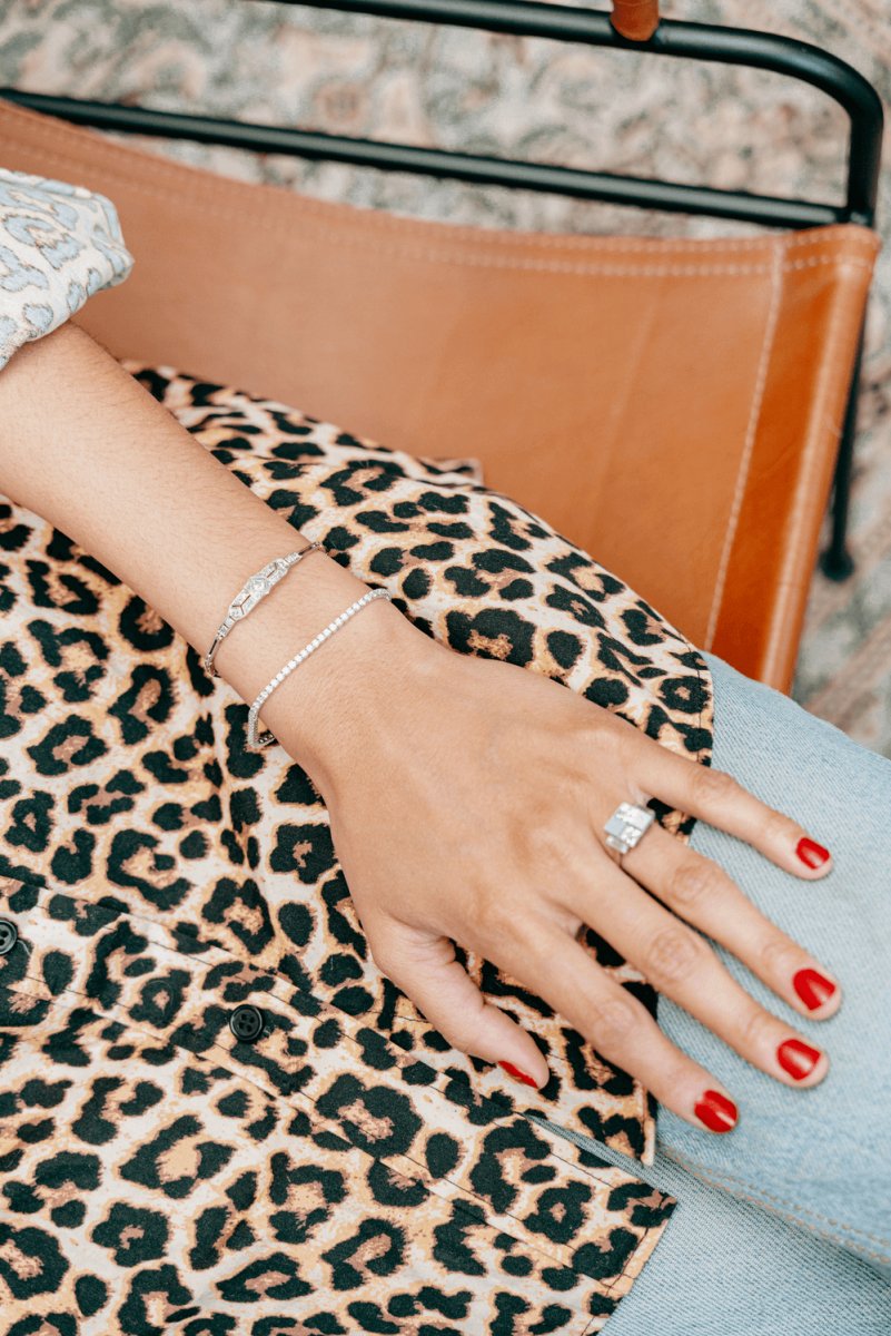 Bracelet en platine et diamants, Art déco - Castafiore