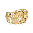 Bracelet feuilles de lierre en or jaune et perles - Castafiore