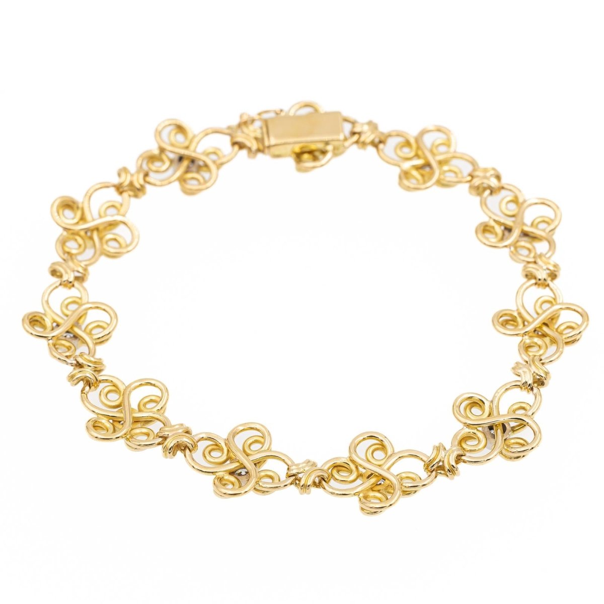 Bracelet Filigrane Or jaune Diamant - Castafiore