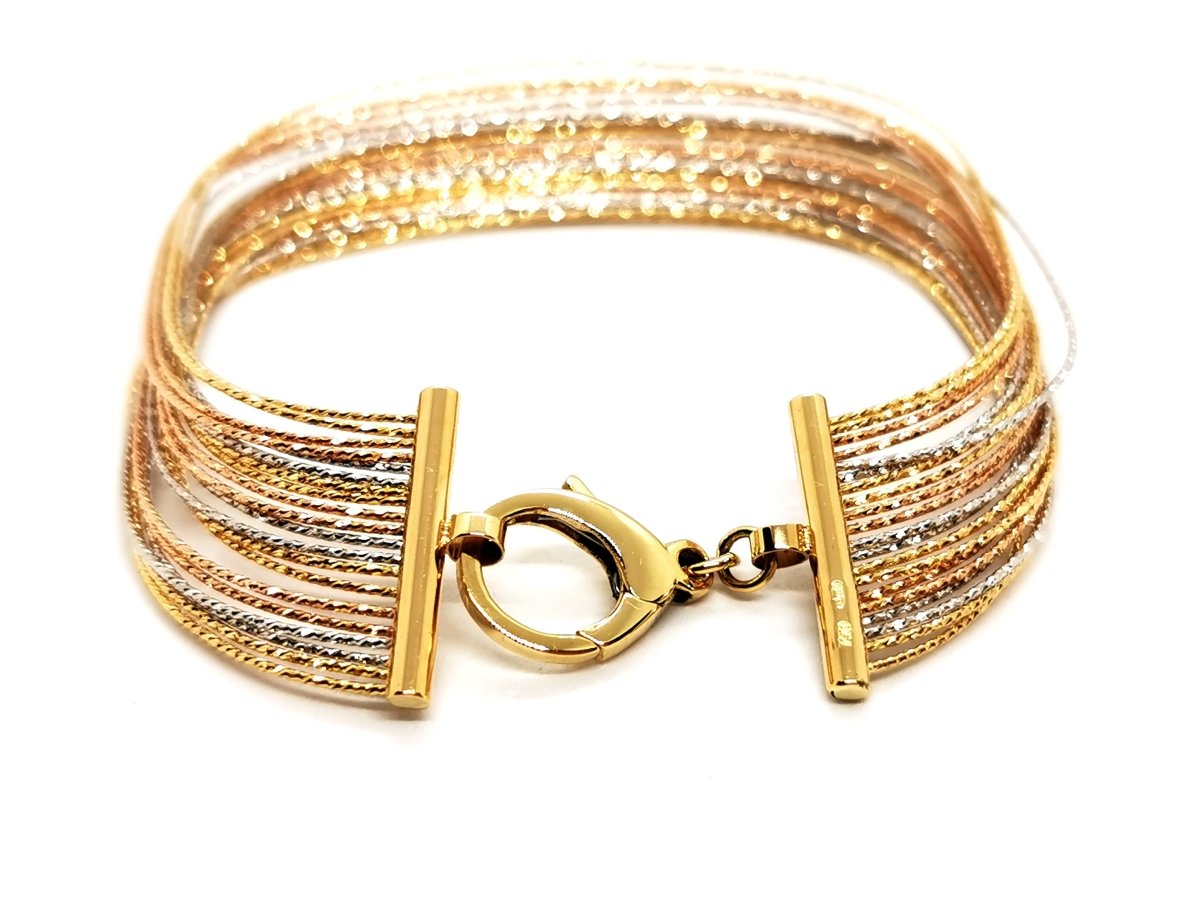 Bracelet fils d'or, en 3 ors - Castafiore