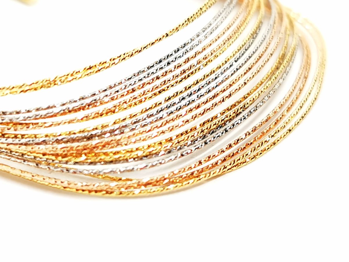 Bracelet fils d'or, en 3 ors - Castafiore
