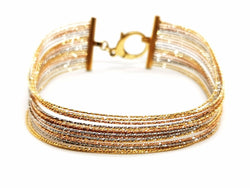 Bracelet fils d'or, en 3 ors - Castafiore