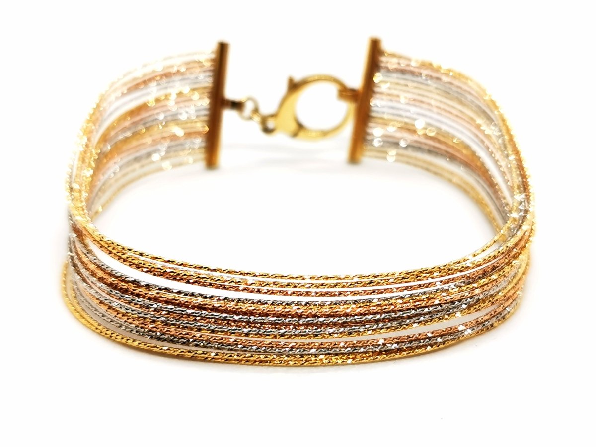 Bracelet fils d'or, en 3 ors - Castafiore