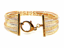 Bracelet fils d'or, en 3 ors - Castafiore