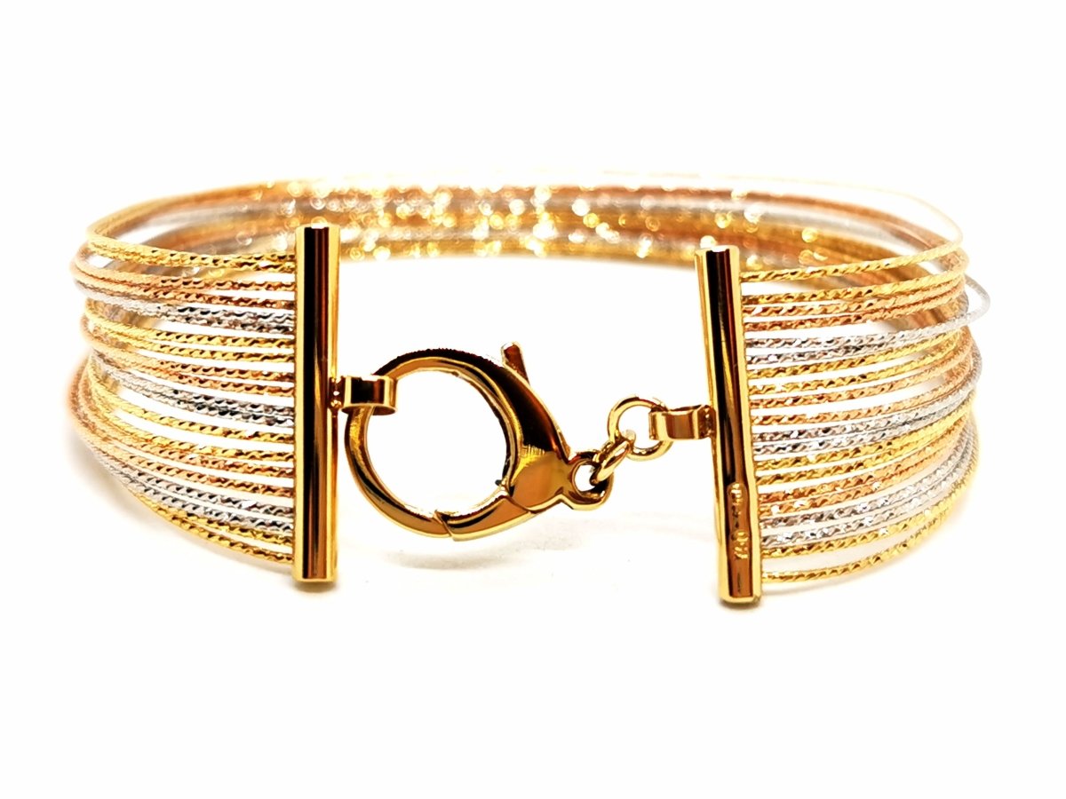 Bracelet fils d'or, en 3 ors - Castafiore