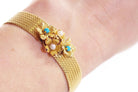 Bracelet fleur turquoises perles - Castafiore