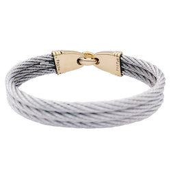Bracelet FRED "Force 10" en or jaune et acier - Castafiore