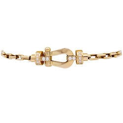 Bracelet Fred, "Force 10", or jaune, diamants. - Castafiore