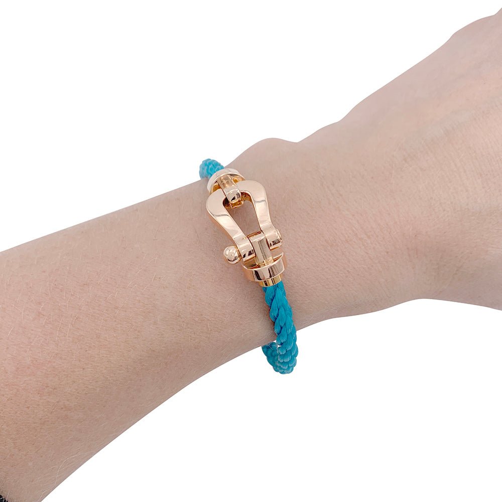 Bracelet Fred, "Force 10", or rose et acier - Castafiore