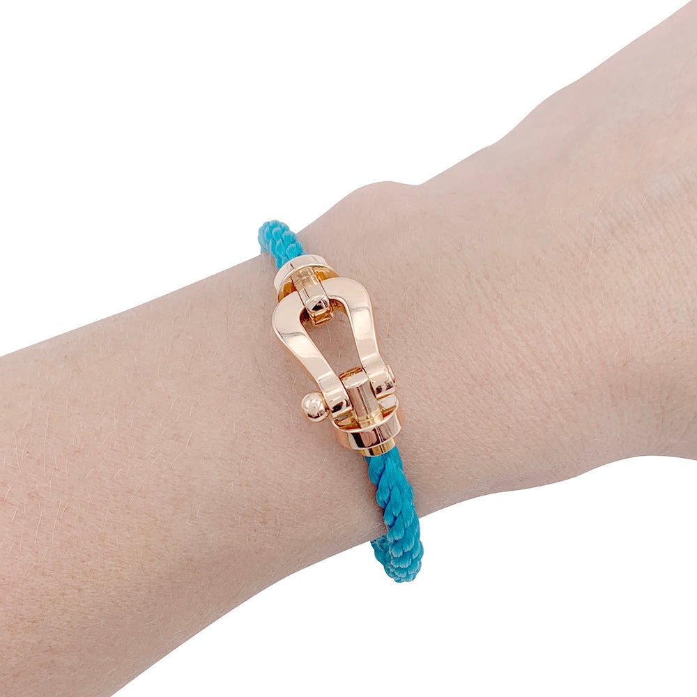 Bracelet Fred, "Force 10", or rose et acier - Castafiore